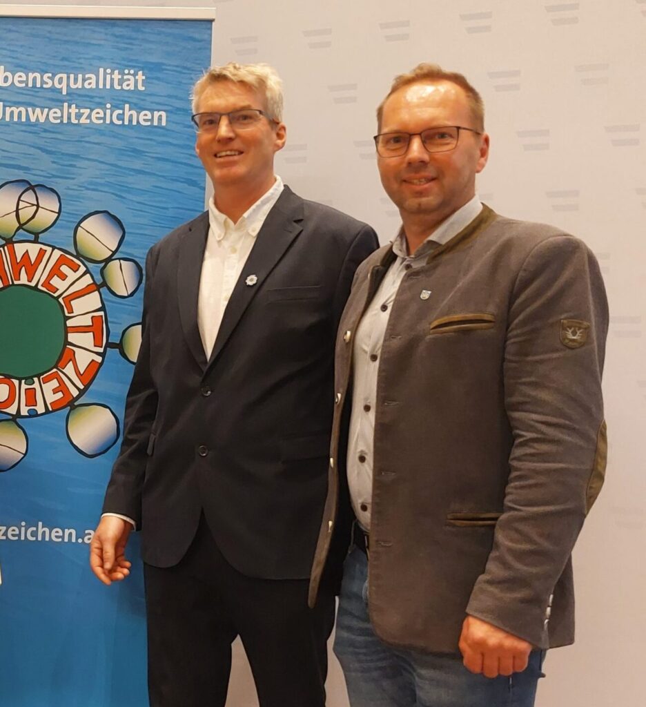 v.l. Direktor Wolfgang Neumüller, Bürgermeister Michael Spörker