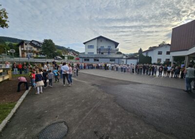 Pausenlauffläche abgrenzen